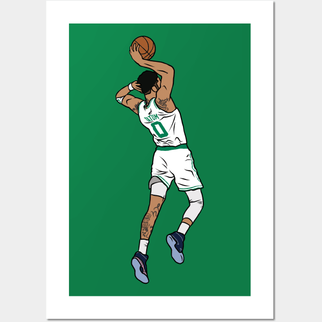 Jayson Tatum Mailman Dunk Wall Art by rattraptees